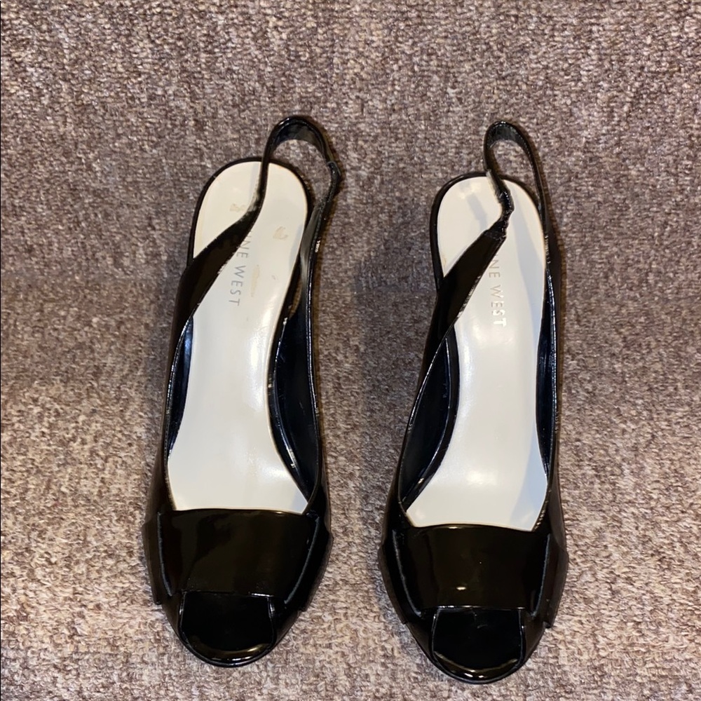 ♠️EUC Like New Nine West Dress Patent Leather Shoes/ Sandals